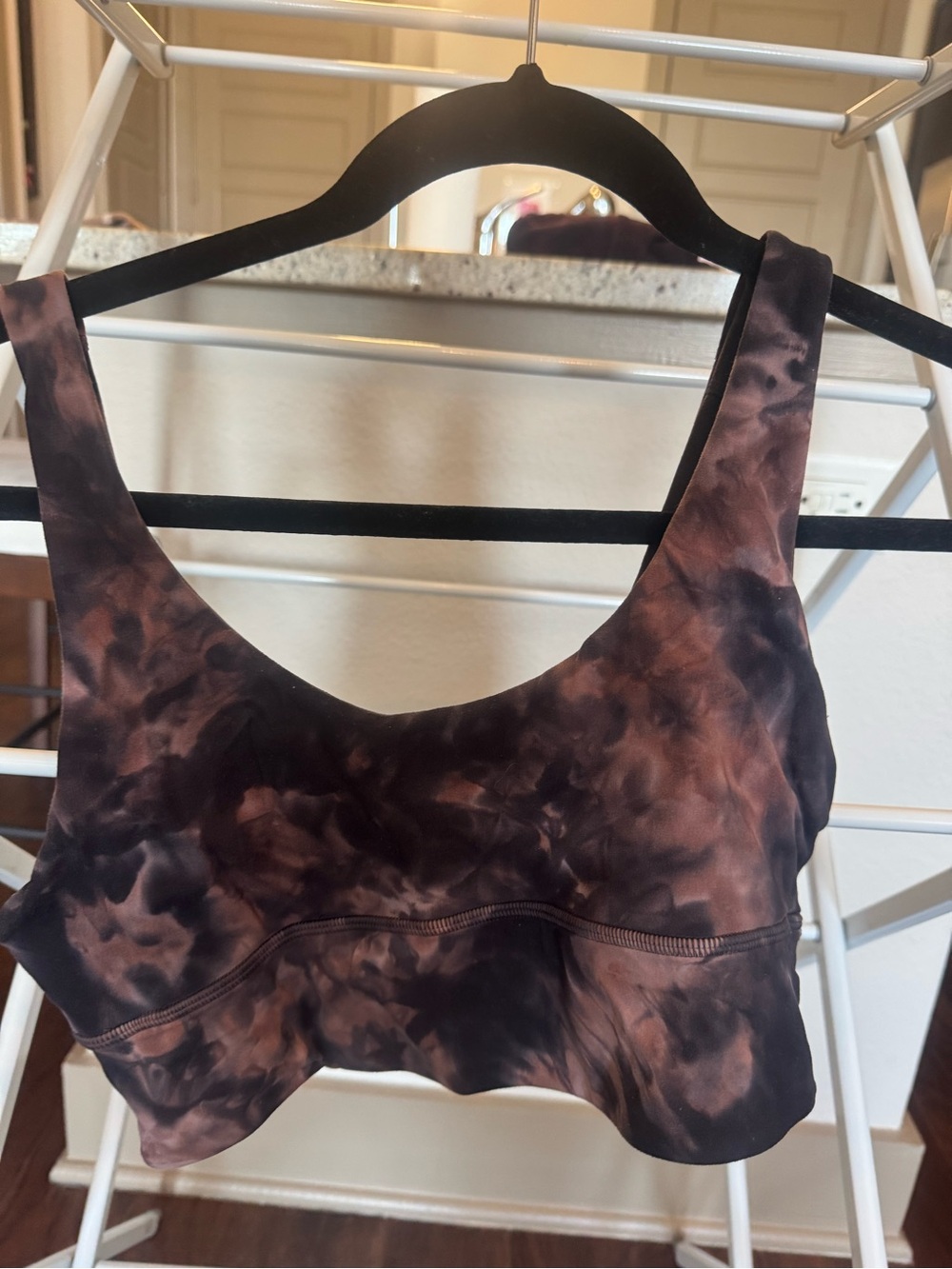 lululemon athletica Tie-Dye Black and Brown Sports Bra